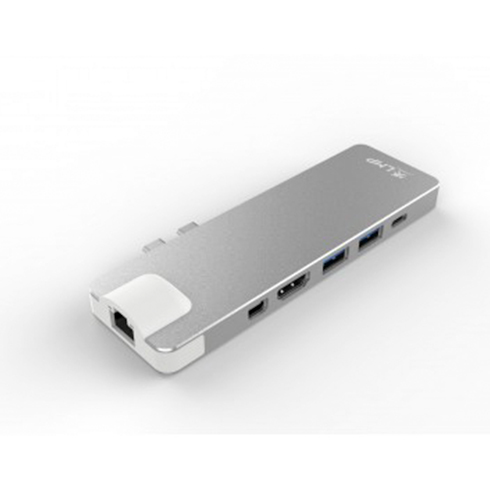 LMP USB-C Compact Dock 8 port - Silver Aluminium
