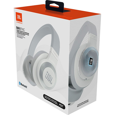 JBL E65BTNC White slúchadlá