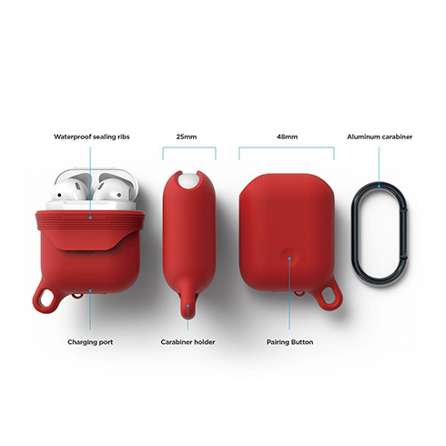 Elago Airpods Waterproof Hang Case - Red