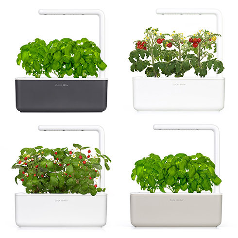 Click And Grow Smart Garden 3, šedý květináč
