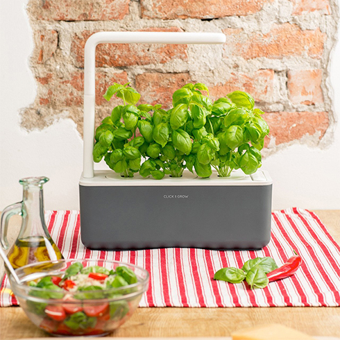 Click And Grow Smart Garden 3, šedý květináč