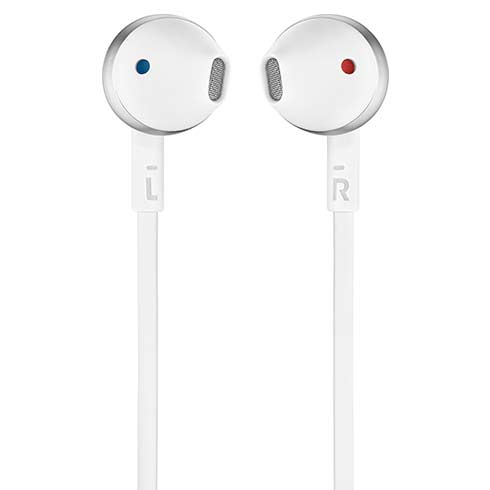 JBL T205BT Silver slúchadlá