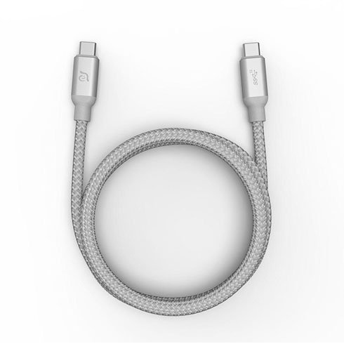 Adam Elements kábel CASA C100+ USB-C na USB-C 100W USB 3.1 Gen 2 10GB 1m - Silver