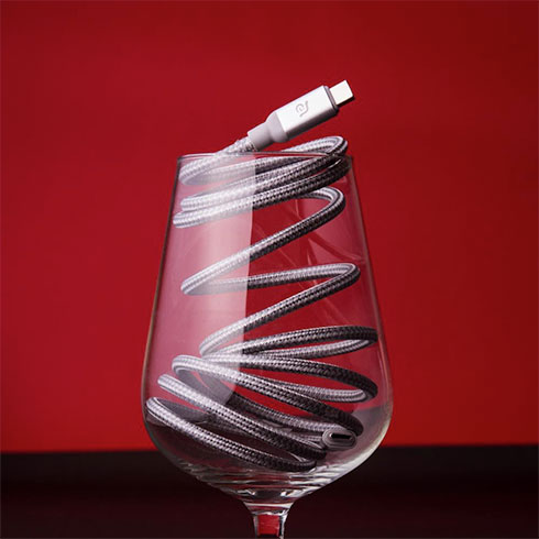 Adam Elements kábel CASA C100+ USB-C na USB-C 100W USB 3.1 Gen 2 10GB 1m - Silver