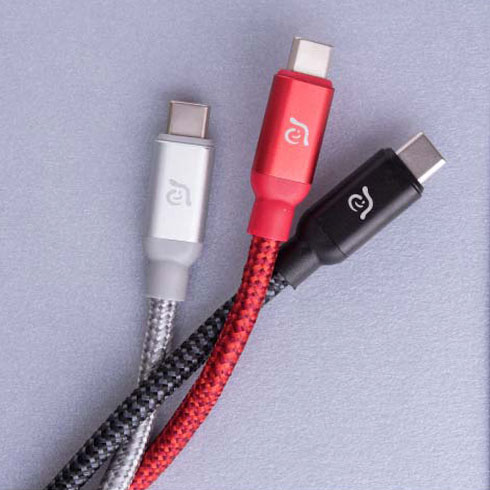 Adam Elements kábel CASA C100+ USB-C na USB-C 100W USB 3.1 Gen 2 10GB 1m - Silver