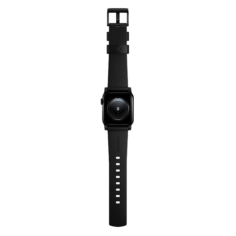 Nomad kožený remienok pre Apple Watch 44-49mm - Modern Black/Black Hardware
