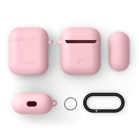 Spigen puzdro Silicone Case pre Apple Airpods - Pink