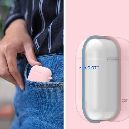 Spigen puzdro Silicone Case pre Apple Airpods - Pink