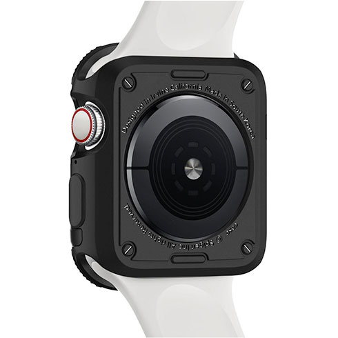 Spigen kryt Tough Armor pre pre Apple Watch 4/5/6/SE/SE 2 44mm - Black