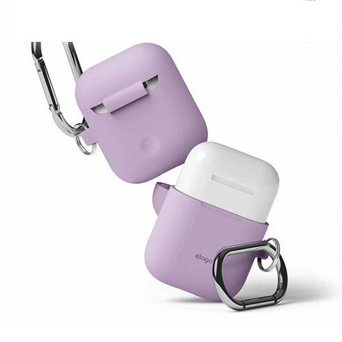Elago Airpods Silicone Hang Case - Lavender
