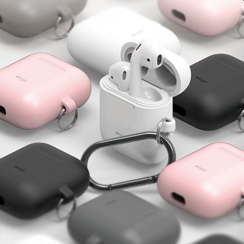 Elago Airpods Silicone Hang Case - Lavender
