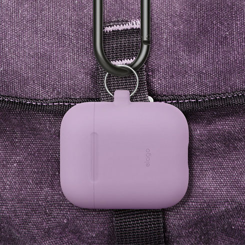 Elago Airpods Silicone Hang Case - Lavender