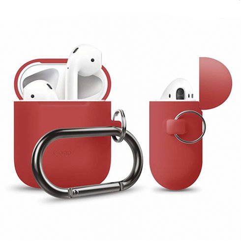 Elago Airpods Silicone Hang Case - Red