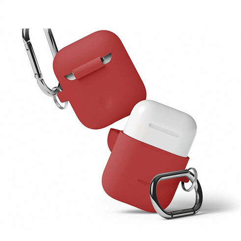 Elago Airpods Silicone Hang Case - Red