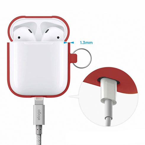 Elago Airpods Silicone Hang Case - Red