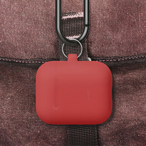 Elago Airpods Silicone Hang Case - Red