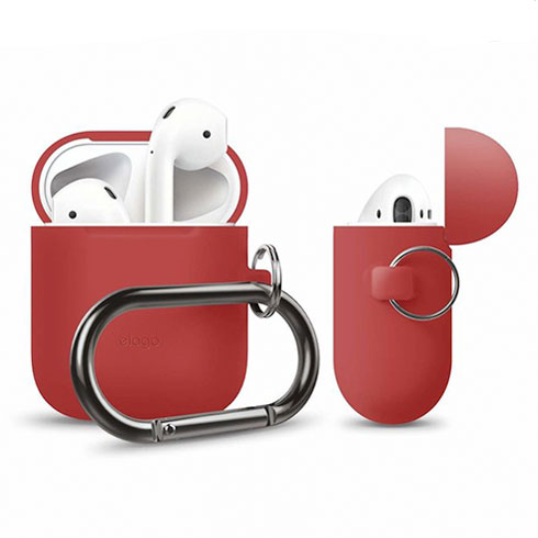 Elago Airpods Silicone Hang Case - Red