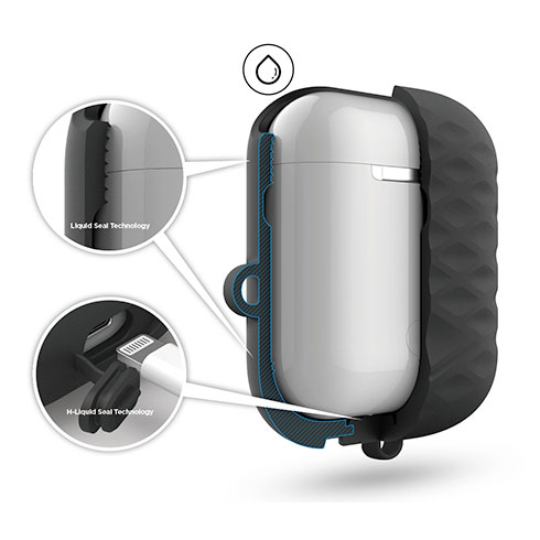 Elago AirPods Waterproof Hang Active Case - Black