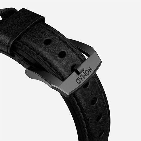 Nomad kožený remienok pre Apple Watch 44-49mm - Traditional Black/Black Hardware