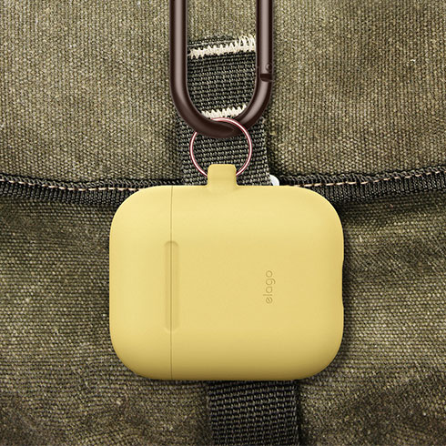 Elago Airpods Silicone Hang Case - Yellow