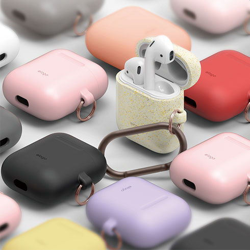 Elago Airpods Silicone Hang Case - Yellow