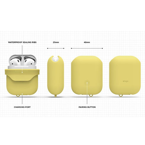 Elago AirPods Waterproof Case - Creamy Yellow