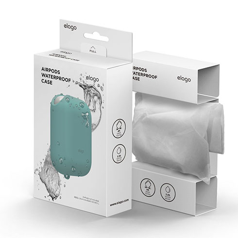 Elago AirPods Waterproof Case - Coral Blue