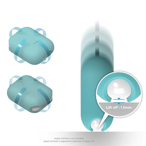 Elago AirPods Waterproof Case - Coral Blue