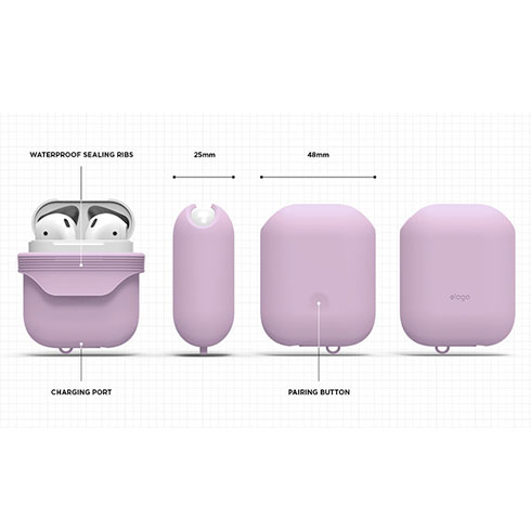 Elago AirPods Waterproof Case - Lavender