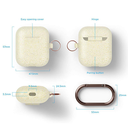 Elago Airpods Silicone Hang Case - Nightglow Gold