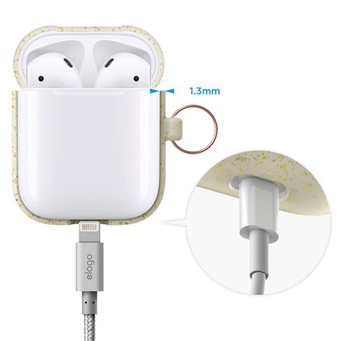 Elago Airpods Silicone Hang Case - Nightglow Gold