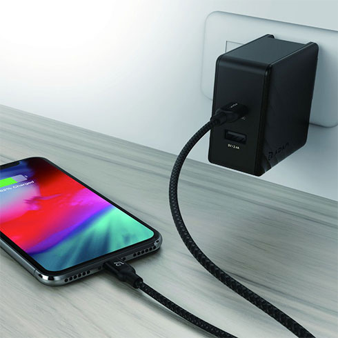 Adam Elements kábel Peak II C200B USB-C to Lightning 2m - Black
