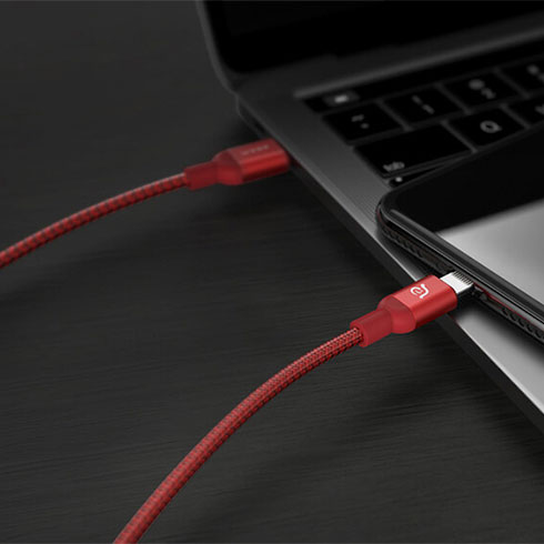 Adam Elements kábel Peak II C200B USB-C to Lightning 2m - Red