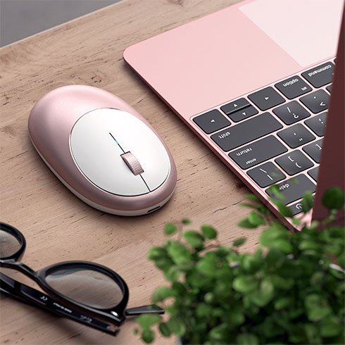 Satechi myš M1 Bluetooth Wireless Mouse - Rose Gold