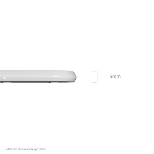 ZENS Aluminium Single Wireless Charger 10W - White