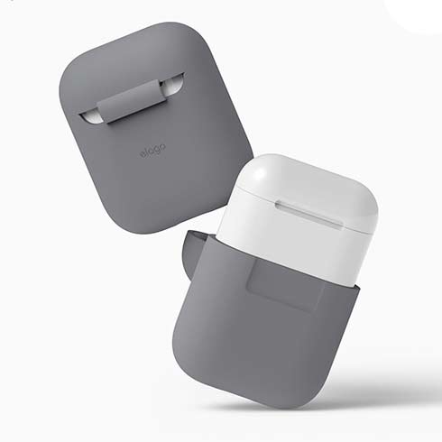 Elago Airpods Silicone Case - Medium Gray