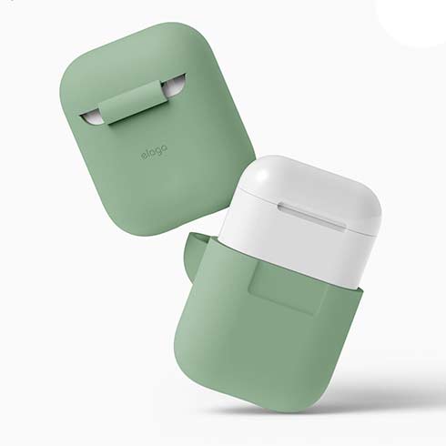 Elago Airpods Silicone Case - Pastel Green