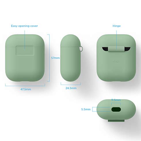 Elago Airpods Silicone Case - Pastel Green