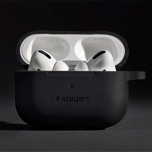 Spigen puzdro Silicone Fit pre Apple Airpods Pro - Black