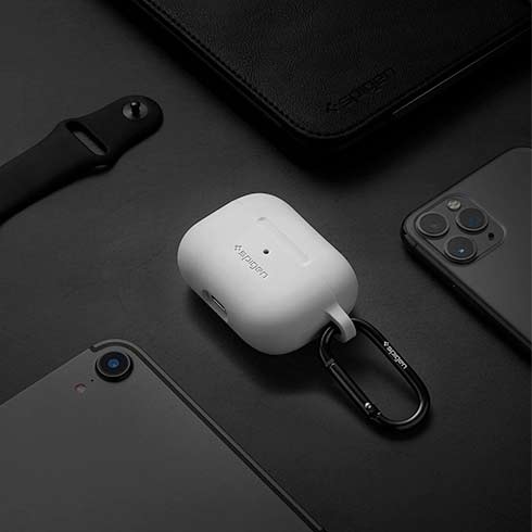 Spigen puzdro Silicone Fit pre Apple Airpods Pro - Charcoal