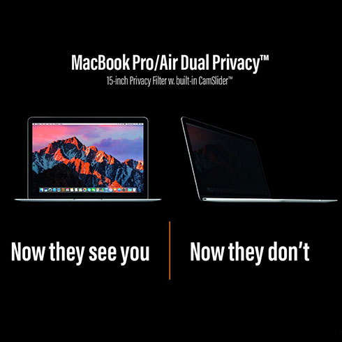 PanzerGlass ochranné sklo Dual Privacy pre Macbook Pro 15" - Black Frame