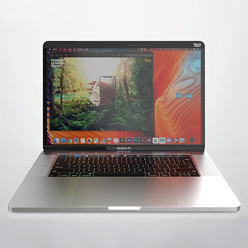 PanzerGlass ochranné sklo Dual Privacy pre Macbook Pro 15" - Black Frame
