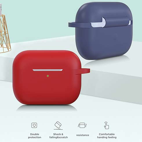 Devia puzdro Naked Silicone Case pre Apple AirPods Pro - Red
