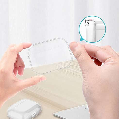 Devia puzdro Naked Silicone Case pre Apple AirPods Pro - Clear