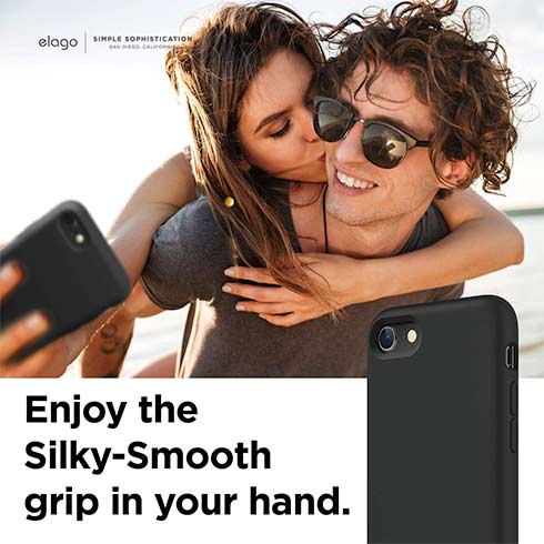 Elago kryt Silicone Case pre iPhone SE 2020/2022 - Black