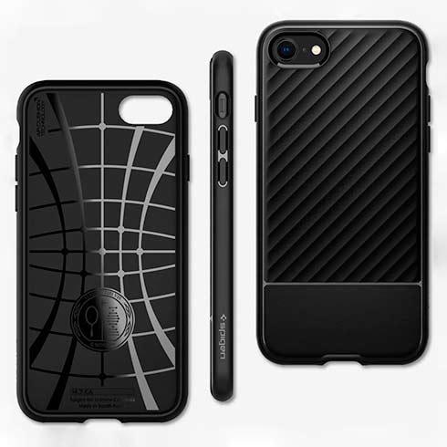 Spigen kryt Core Armor iPhone SE/8/7 - Black