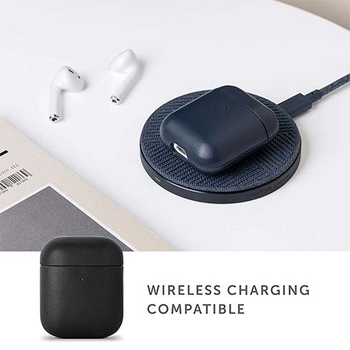 Native Union puzdro Leather Case pre Apple Airpods 1&2 - Black