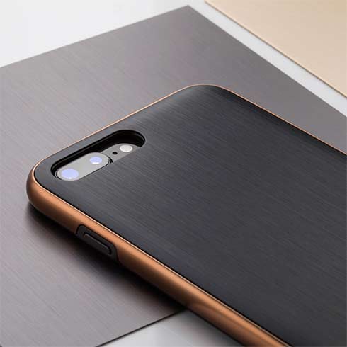 Moshi kryt iGlaze pre iPhone 7 Plus/8 Plus - Armour Black