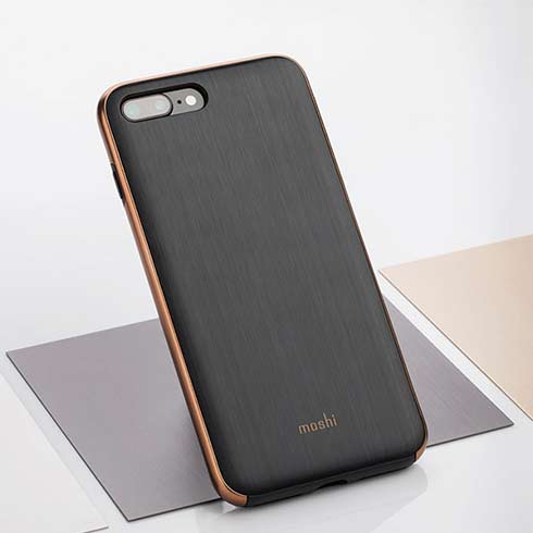 Moshi kryt iGlaze pre iPhone 7 Plus/8 Plus - Armour Black
