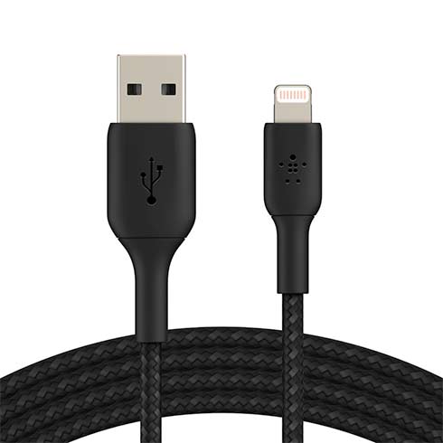 Kabel Boost Charge Braided USB to Lightning 1m-Black